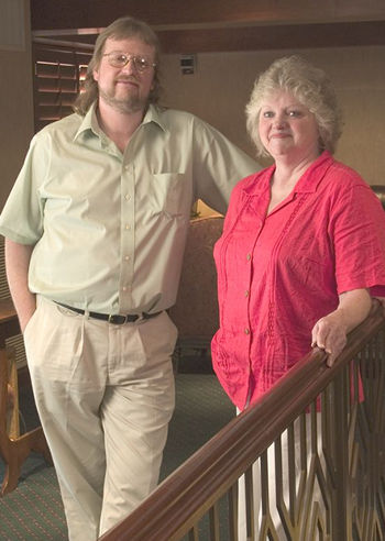 Karen West and her son, Raymond