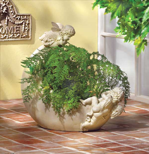 Gift Idea - Cherub Moon Planter