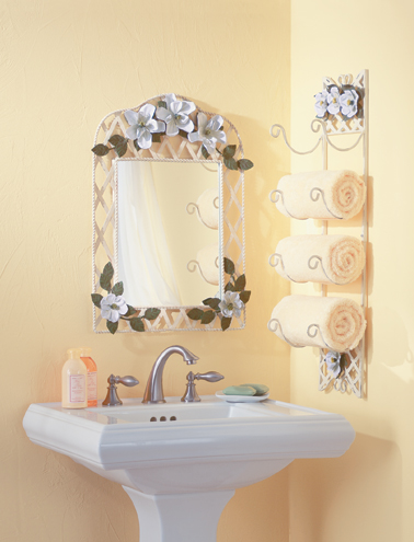 Bathroom Magnolia Towel Rack