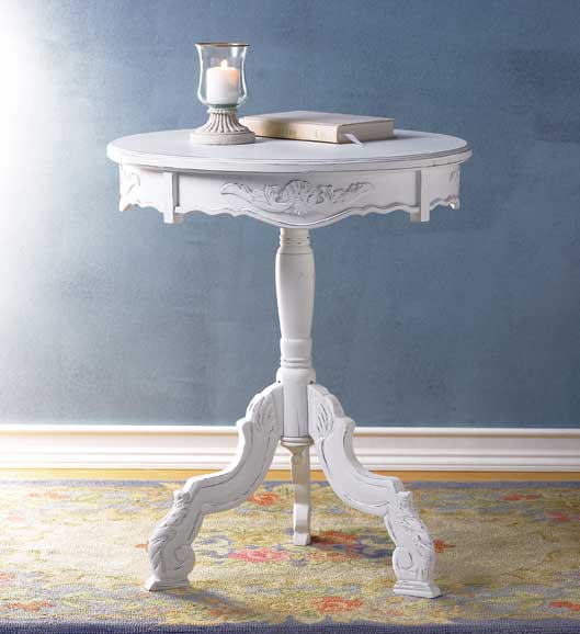 Shabby Chic Round Table - Accent Furniture