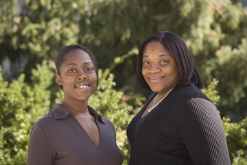 Jaquelyn Roberts and Tamikia Alford