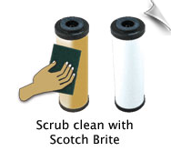 Scrub Clean with Scotch Brite