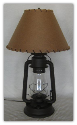 Old West Lantern Table Lamp with Shade