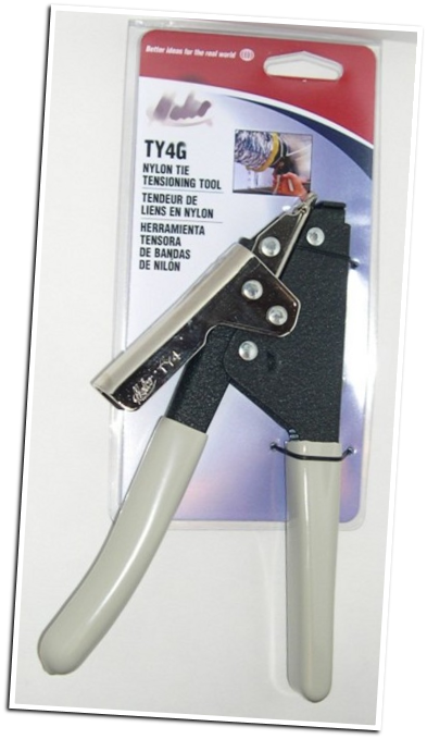 Heavy Duty Cable Tie Tensioning Tool and Cutter