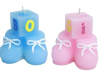 Baby Boot Candle - Blue