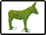 Donkey Animal Topiary Frame 18" x 20" x 6"