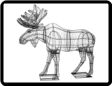 Moose Animal Topiary Frame
