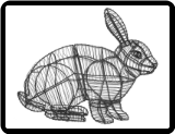 Rabbit, Hopping Animal Topiary Frame