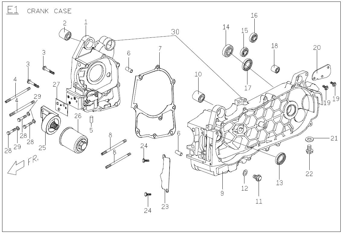 CARBURETOR REBUILD KIT - GENUINE BUDDY 125 / 150