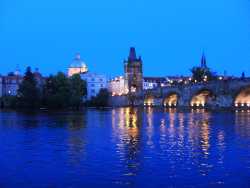 Prague at night