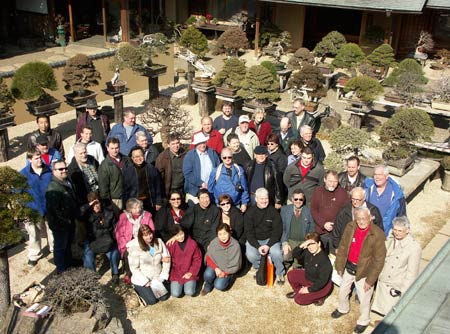 Tour members at Shunka-en Bonsai Museum of Kunio Kobayashi