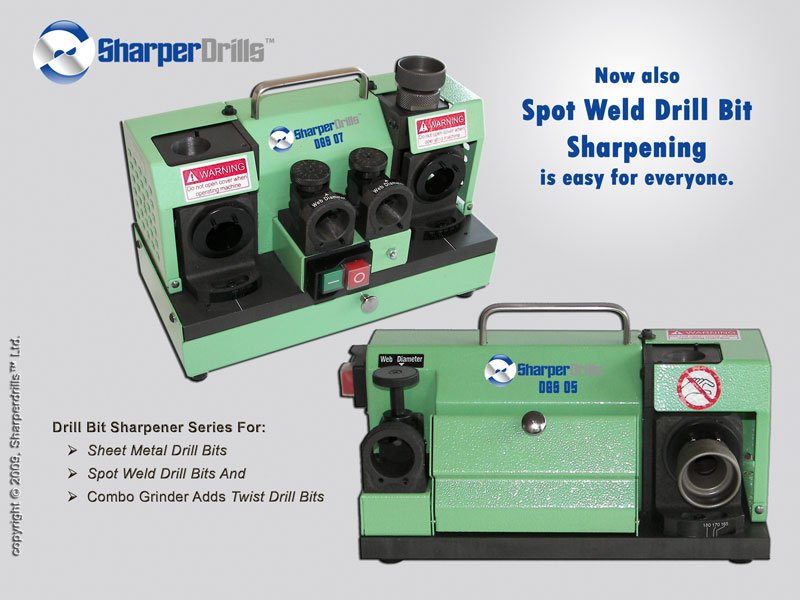 DGS05 and DGS07 Drill Sharpener For Sheet Metal And Automotive Spot Weld Drill Bits