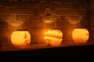 Artefakts Biblical Alabaster Votive Holders