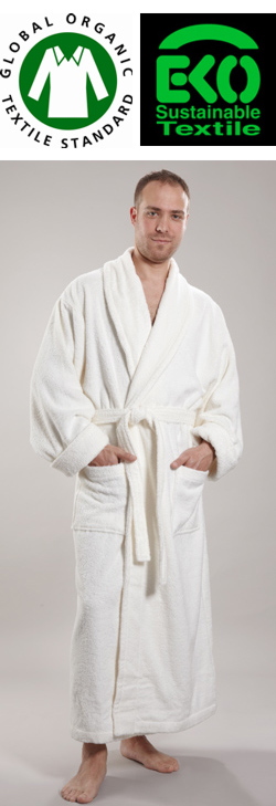 Men's Ankle Length Organic Cotton Bathrobe