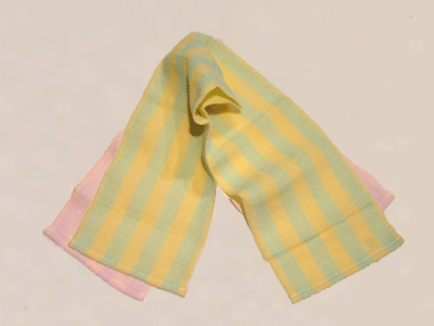 Spa Cloth Washcloth Microdermabrasion - Original Color Stripe