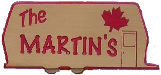 Wooden Camping Sign - Travel trailer