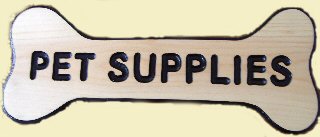 Wooden Sign -  Dog Bone large, 9" x 21"
