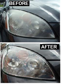 Before & After Headlight Restoration Nissan Altima