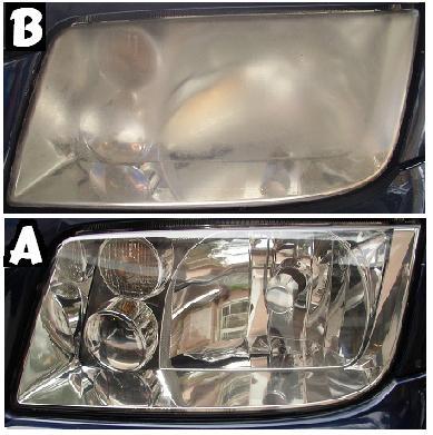 Before & After Headlight Restoration Audi A6