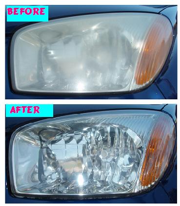 Before & After Headlight Restoration Toyota Rav4