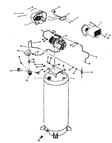 DEVILBISS MODEL Compressor/Pump  Breakdown