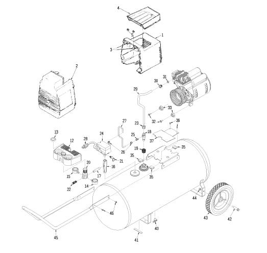 Devilbiss  Air Compressor Breakdown, Parts & Kits