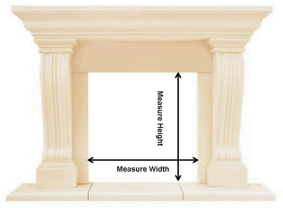 Example Of Measuring For Fireplace Screen