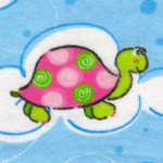 Clouds & Turtles Fabric