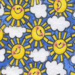 Smiling Suns Fabric