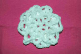 White Crocheted Hair Bun Cover - Scolloped (SKU: HBC-A4WS003)