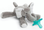 WubbaNub™ Gray Elephant Pacifier