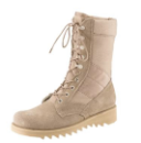 Rothco Ripple Sole Desert Tan G.I. Jungle Boots - 10 Inch Tall