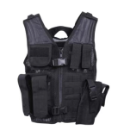 Rothco Kid's Tactical Cross Draw Paintball and Airsoft Vest - Black