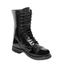 Rothco Genuine Leather Army Jump Boots - 10 Inch Tall Black