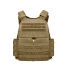 Rothco MOLLE Plate Carrier Tactical Combat Vest - Coyote Brown