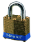 Master Lock 82 No. 82 Laminated Brass Pin Tumbler Padlock