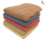Box Quilt Microfiber and Sherpa Throw
